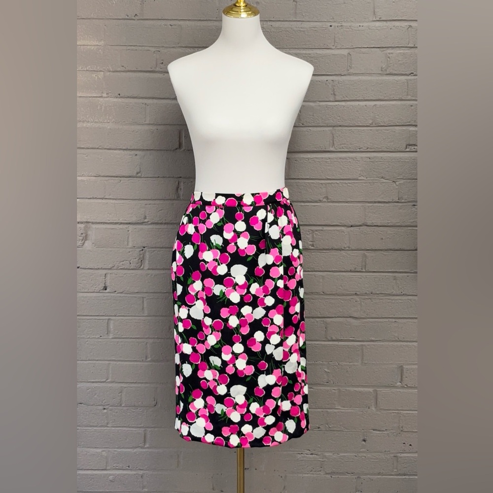 Valentino  Night   vintage floral print skirt 6-8